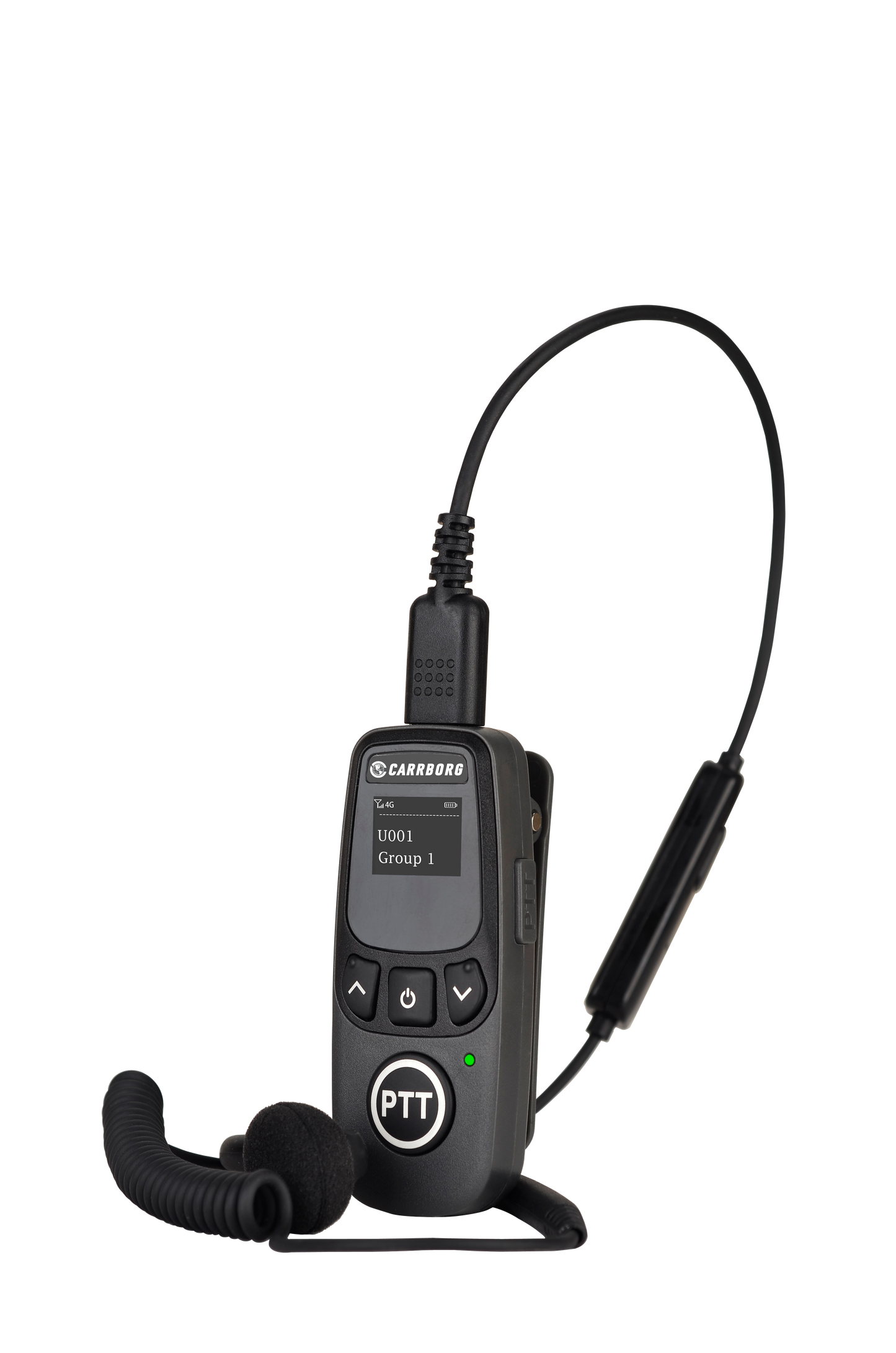 CARRBORG U5 Mini Walkie Talkies Long Range, Unlimited Range Nationwide Lifetime Free 4G PoC with G-Shaped Earpieces for Hospitals, Restaurants, Retail & Golf Courses