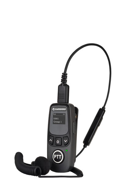 CARRBORG U5 Mini Walkie Talkies Long Range, Unlimited Range Nationwide Lifetime Free 4G PoC with G-Shaped Earpieces for Hospitals, Restaurants, Retail & Golf Courses