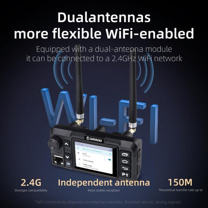 CARRBORG Lifetime Free Mobile PoC Radio Unlimited Range, Professional Fixed-Mount Push-to-Talk Over Cellular 4G LTE Walkie Talkies Long Range for in-Vehicle Nationwide PTT Communication