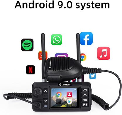 CARRBORG Lifetime Free Mobile PoC Radio Unlimited Range, Professional Fixed-Mount Push-to-Talk Over Cellular 4G LTE Walkie Talkies Long Range for in-Vehicle Nationwide PTT Communication
