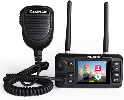 CARRBORG Lifetime Free Mobile PoC Radio Unlimited Range, Professional Fixed-Mount Push-to-Talk Over Cellular 4G LTE Walkie Talkies Long Range for in-Vehicle Nationwide PTT Communication